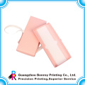 Populaire personnalisé impression couleur rose emballage boîte de cadeau de mariage